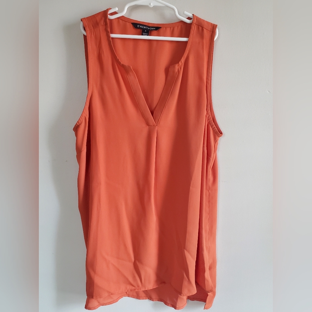 41 Hawthorn V-Neck Orange Tank Top